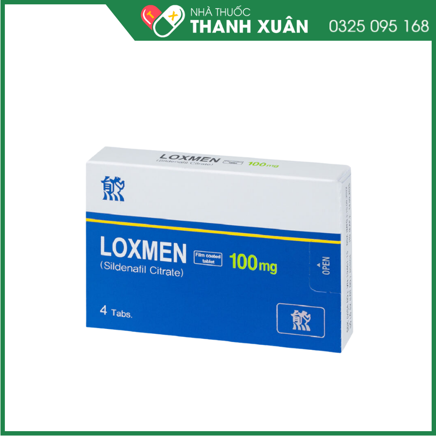 Loxmen 100mg điều trị rối loạn cương dương
